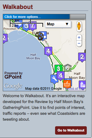 Half Moon Bay Review map feature